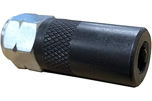 R&C Components Ltd Grease Gun End Coupler - Heavy Duty Supergrip 3 Jaw Professional Grease Gun Coupling 1/8" Female Threase Suits Most Grease guns
