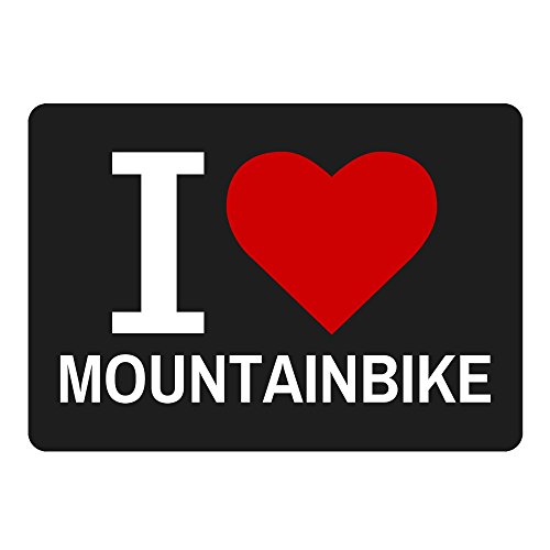 Preisvergleich Produktbild Mousepad Classic I Love Mountainbike schwarz