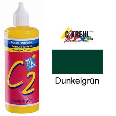 C.KREUL Window Color Hobby Line C2, 125 ml, Farbe Dunkelgrün