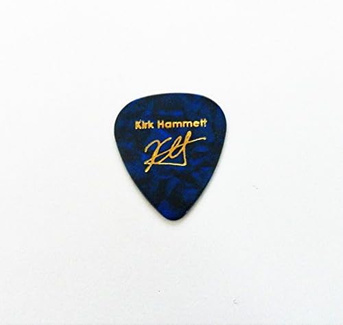 Kirk Hammett bedruckt Autograph Prägung Plektrum Gitarre Plektrum Plektron Guitar Legend Blue Pearl