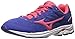 Produktbild Mizuno Running Unisex-Kids Wave Rider 20 Junior Shoes, Deep Ultra Marine/Paradise Pink/White, 2.5 B US Big Kid
