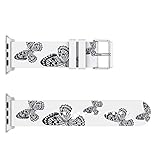 Happy Event Uhrenarmband Silikon Sport Ersatzband für Apple Watch Serie 4 44mm (Grau)