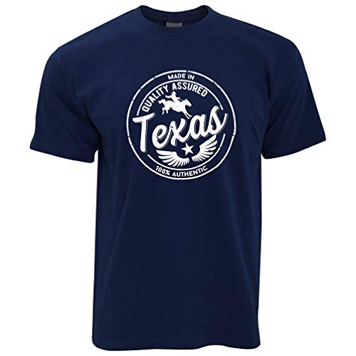 Tim and Ted Orgoglio Hometown Maglietta Made in Texas Stamp Navy Blue M