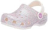 Material: Croslite crocs Unisex-Kinder Classic Glitter Kids Clogs, Weiß (Oyster 159), 25/26 EU