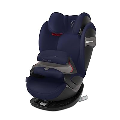 CYBEX Pallas S-Fix Siège Auto Évolutif avec Bouclier et Isofix Groupe 1/2/3 - Denim Blue - (9 mois - 12 ans)