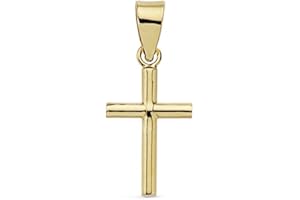 INMACULADA ROMERO IR Cruz Colgante Oro 18k lisa 15mm. brillo