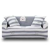 couchbezug reinigen HIGH STRETCH-STOFF & DESIGN: Das hoch dehnbare Polyester-Spandex-Jacquard-Gewebe bietet eine perfekte Abdeckung für Ihre Couch. Diese passgenaue Schutzhülle ist perfekt, um Ihr Sofa eng zu verdecken, um einen faltenfreien Look mit perfekter Wirkung zu erzielen. Die rutschfesten Schaumstoffartikel sind so vorgesehen, dass sie in die Falten der Sitzkissen eingelegt werden können, damit der Bezug an Ort und Stelle bleibt und ein sauberes Aussehen mit weichem und bequemem Griff entsteht.