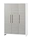 Schardt Wardrobe Eco Silver with 3 Doors (Silver)