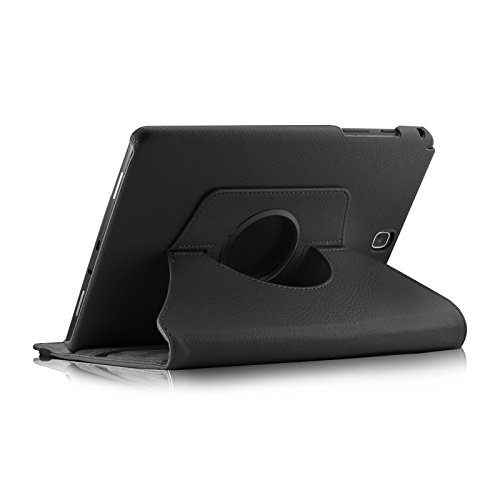 Infiland Samsung Galaxy tab A 9.7 Hülle Case- PU Ledertasche lederhülle 360° Drehbarer Stand Smart Cover Case Schutzhülle Tasche Etui für Samsung Galaxy Tab A 9.7 T550N/ T555N 24,6 cm (9,7 Zoll) WiFi/LTE Tablet-PC(mit Auto Schlaf / Wach Funktion)(Schwarz) - 6