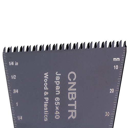 cnbtr schwarz kohlenstoffreicher Stahl Japan Zahn Form Universal oszillierendes Sägeblatt Multi Tools, schwarz - 5