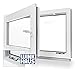 Produktbild Kellerfenster Kunststoff Fenster Dreh Kipp 80 x 40 cm / 800 x 400 mm Winkhaus Beschlag Isolierglas DIN Links