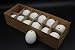 Produktbild 12x ausgeblasen Natur Natureier Natur Osterdeko Osterdekoration Ostereier Eier straussenei Hühnerei Wachtelei Dekoeier Ei leer weiss weiß natur für Ostern zum bemalen (12x Weiß)