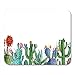 Produktbild HOTNING Gaming Mauspads, Gaming Mouse Pad Houseplants Postcard Summer Watercolor Cactus and Succulents Illustrate Flower Shop 11.8"x 9.8" Decor Office Nonslip Rubber Backing Mousepad Mouse Mat