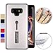 Produktbild COOVY® Cover für Samsung Galaxy Note 9 SM-N960F / SM-N960F/DS Bumper Case, Doppelschicht aus Plastik + TPU-Silikon mit Halteschlaufe, Standfunktion | Farbe Silber