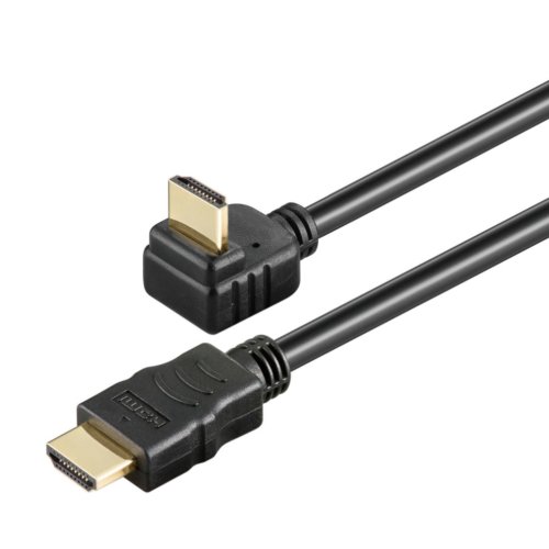 Ligawo High Speed HDMI Kabel mit Ethernet (1x gewinkelt, 1 m)