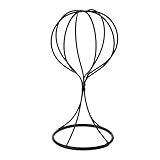 Freistehender Hut- / Perückenständer mit einem klassischen weißen Finish.