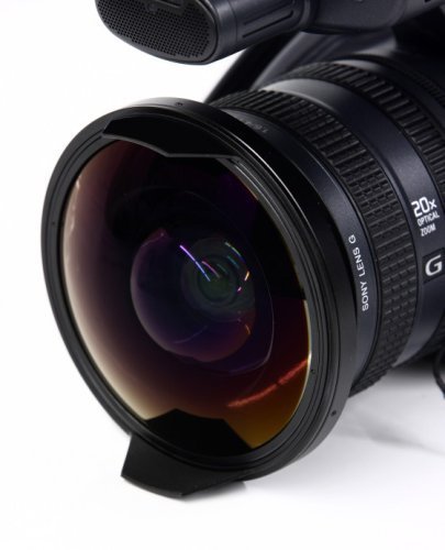Opteka Titanium Series 58mm 0.3X HD Super Fisheye Lens for Professional Video Camcorders