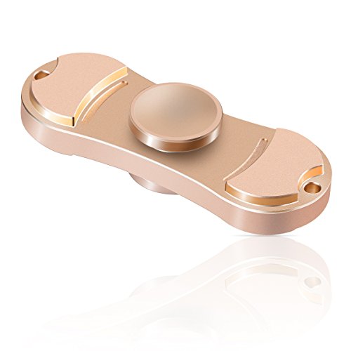 Fidget Spinner, Coolden Finger Spinner Toy Pure Copper High Speed Stainless Steel Bearing EDC Fidget Toy Hand Spinner for Stress Reliever Reducer Anxiety, ADD ADHD Autism and Killing Time (Gold)