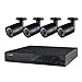 Price comparison product image AUKEY WatchTower 720p Surveillance Camera System, Four 1.3 Megapixel Water Resistant Indoor / Outdoor Security Cameras with 82ft Night Vision and a 1TB HD XVR (VT-SC1)