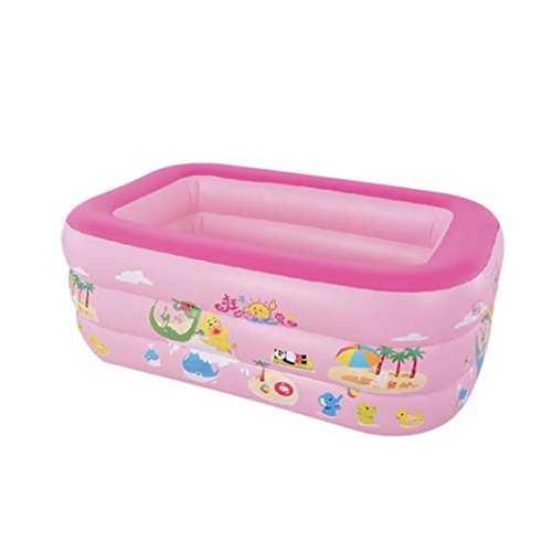 WSSB Rectangular Inflatable Family Pool (Pink)