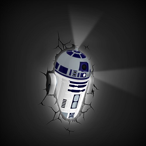 Star Wars R2-D2 3D Light FX LED Kinderlampe -Nachtlicht für kinder mit automatische Abschaltung und wandaufkleber - 2