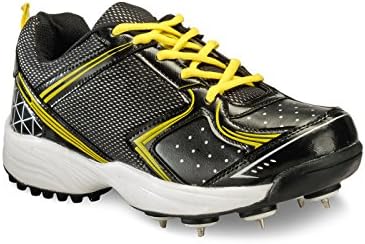Yepme Cricket Batting Shoes - Black &amp; Yellow ,8 UK