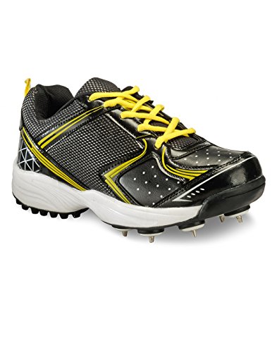 Yepme Cricket Batting Shoes - Black &amp; Yellow ,8 UK