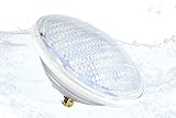 Material: Vidrio POPP® Bombilla LED Sumergible PAR56 decorativa piscina IP68 Vidrio RGB 18W 36W Blanco (Blanco Fria 6000k, 36 Watios)