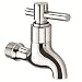 TNL 2 PIN Short Body Quarter Turn Brass Bib Cock Pure Brass Bib Tap Bathroom Tap Washing Tap (Chrome Finish) RS.319.00
