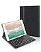Produktbild Henison iPad 9.7 Leder Hülle, Bluetooth Tastatur Hülle für iPad 9.7(2018.6th/2017.5th), Ultradünn leicht SlimShell Ständer Keyboard Case mit Magnetisch Abnehmbarer Drahtloser Tastatur, Schwarz