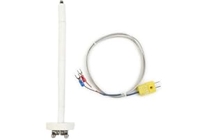 Ginobili Heavy Duty Type K Thermocouple Probe Set for High Temperature Measurement, 3.3Ft Cable, -58 to 2372°F (-50 to 1300°C) Range