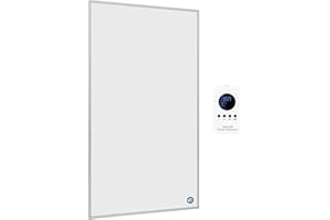 Hocosyme Calefactor Bajo Consumo 800W, Calefacción por Infrarrojos Pared para 10-20㎡ - 1-3 Minutos para Alcanzar la Temperatura de Funcionamiento con Termostato de Control Remoto - Certificación TÜV