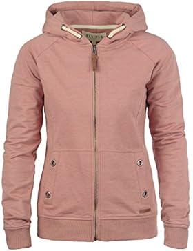 DESIRES Mandy Damen Sweatjacke Kapuzen-Jacke Zip-Hoodie aus hochwertiger Baumwollmischung