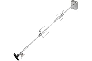 TAINO Drehspieß PLATINUM, PLATINUM YAMARA und BLACK 4- und 6-Brenner Grillspieß 220-240V Motor Universalspieß Rotisserie Spieß für Gasgrill Grillwagen BBQ Zubehör Set