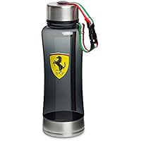 Ferrari Black Race Waterbottle with Italian Flag Strap by Ferrari