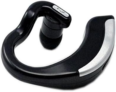 Joyeer Wireless Bluetooth Stereo Earphone Business And Sport Noise Reducing Headphone Hands-Free Ear-hook Headset With Mic for All Bluetooth Phone , black silver