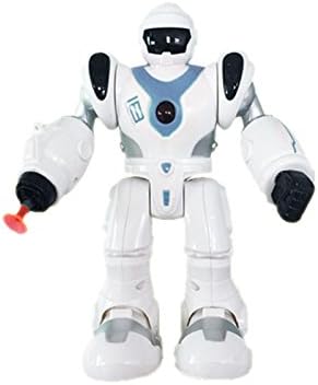 Meiqils Multi-function Toy Robot, Shooting,Walking, Music, Lighting.Color random (white)