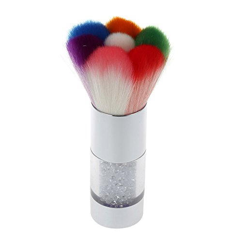 Anself Nail Art Dust Brush Remover Cleaner For Acrylic & UV Nail Gel Powder Rhinestones Makeup Foundation