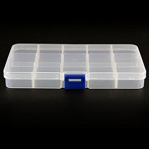 15 Fächer Plastik Aufbewahrungsbox Plastik Schmuckschatulle Schmuckkästchen HOT - 3