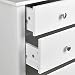Furniture To Go Shaker 4 + 2 drawer chest White with Painted, 80 x 40 x 92 cm, White
