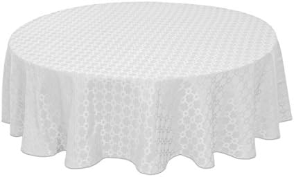 Bardwil 60"x84" Oval Tablecloth, White