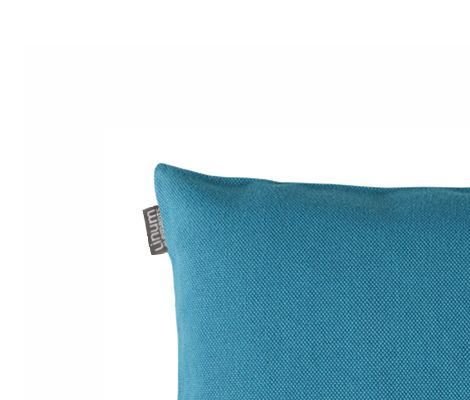 Linum Kissenhülle PEPPER C91 petrol 40cm x 40cm uni 100% Baumwolle mit Reißverschluss - 2
