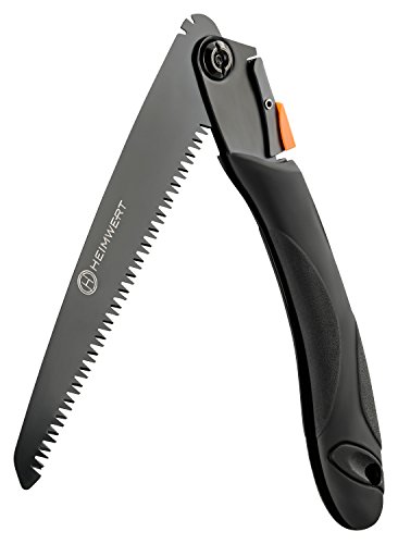 HEIMWERT Klappsäge aus ultra hartem Karbonstahl – Zweifach verstellbare Astsäge – Gartensäge mit Sicherheitsverschluss - 2