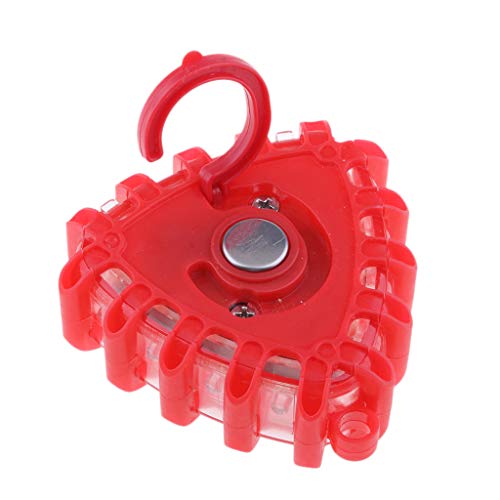 Baoblaze Multi-Function Red Boat Strobe Light Roadside Flashing Light Power by AAA Battery