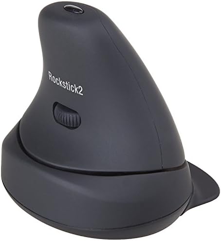 Rockstick2 Ergonomic Wireless Mouse with Vertical Slope Design to Increase Usage Comfort and Eliminate Hand Strain [Won Red Dot Award in 2014] from Emperor of Gadgets®