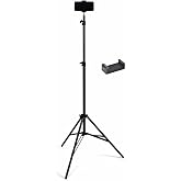 Amazon Basics 7 Feet Tripod Stand with Mobile Phone Holder, Suitable for Mobiles, Lights, Reflectors and Cameras