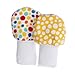 Stay On Baby Mittens Set of 3 (6-12m) - Dots, Trains, Elephants