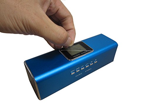 Music Angel- FM-Radio MP3 Player - Line In MicroSD - Stereo Lautsprecher Boxen Soundstation f  r Handy  PC  LAPTOP  NETBOOK  Tablet - Farbe Blau