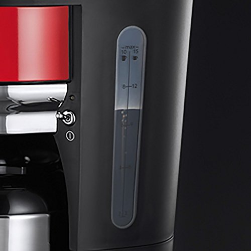 Russell Hobbs 21710-56 Retro Ribbon Red Thermo-Kaffeemaschine mit stylischer Brüh- und Warmhalteanzeige, Brausekopftechnologie, rot - 4