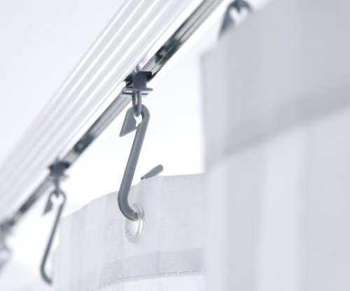 Ridder 520000-350 Duschvorhangschiene, Duschvorhangstange, ca. 90 x 90 cm, Aluminium, poliert - 3